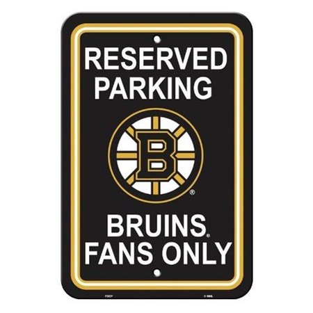 FREMONT DIE INC Fremont Die 80208 Boston Bruins Plastic Parking Sign 80208